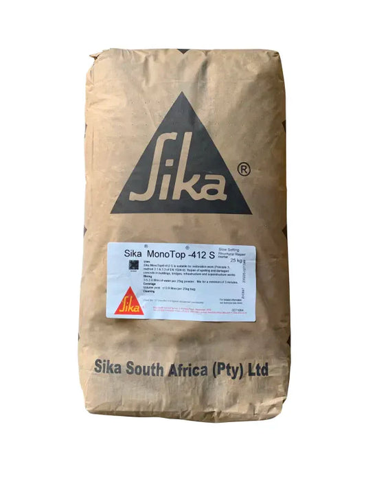 Sika Monotop-412 S 25 Kg  – Smooth Concrete Repair Mortar for Surface Smoothing and Restoration.