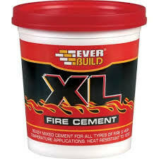 Everbuild XL Fire Cement – High-Temperature Resistant Cement for Fireplaces & Ovens.