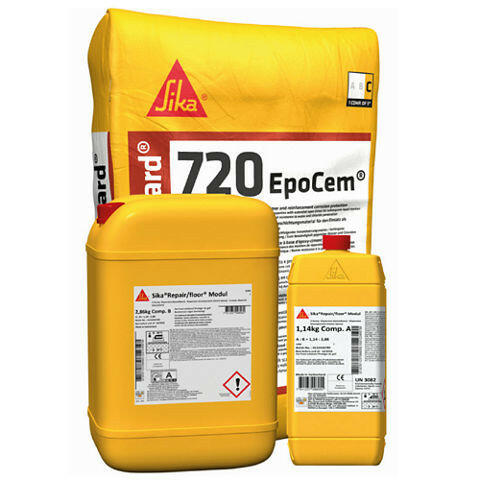 Sikagard-720 Epocem 18.5kg Kit – High-Strength Epoxy Mortar for Concrete Repair.