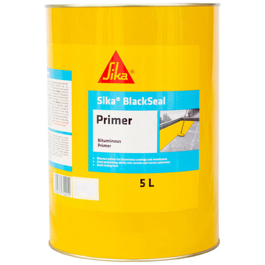 Sika BlackSeal Primer – Surface Primer for Enhanced Waterproofing Adhesion.