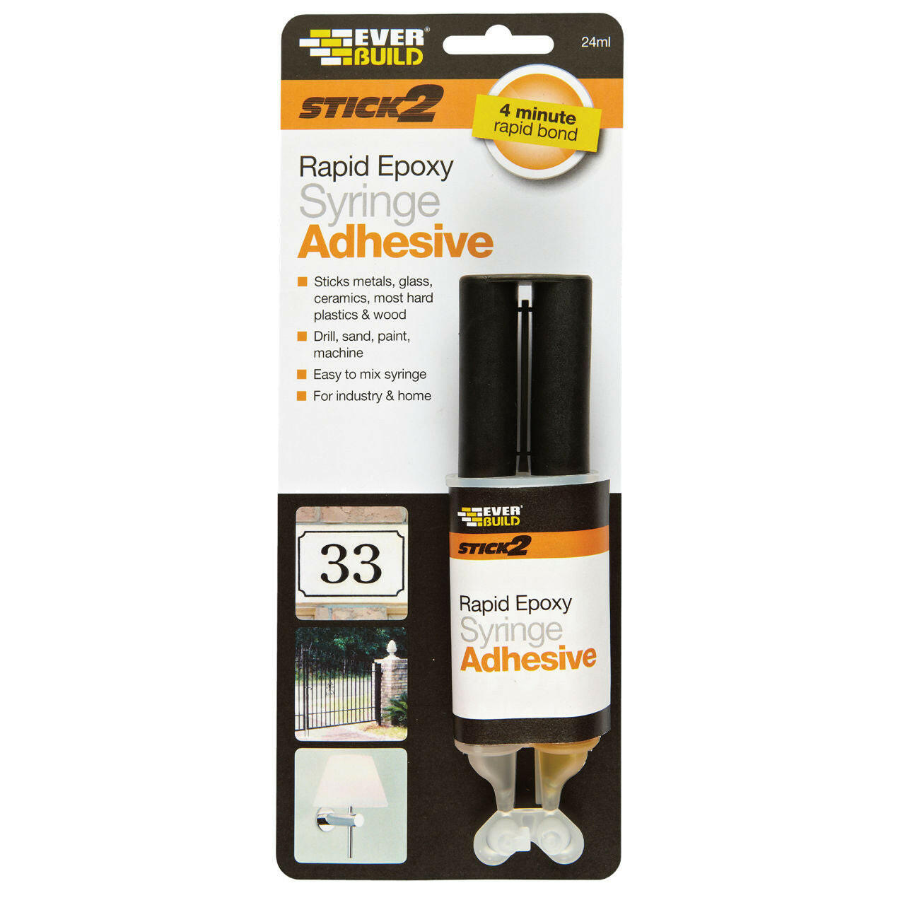 Everbuild Stick2 Rapid Epoxy – Quick-Setting Two-Part Epoxy for Strong Bonding.