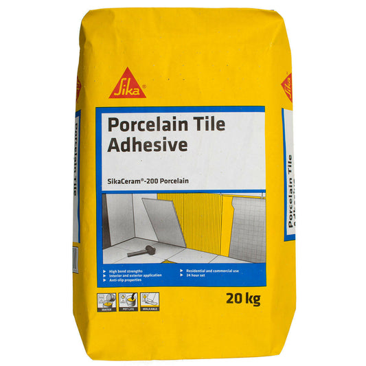 Sika Ceram-200 Porcelain – High-Performance Adhesive for Porcelain & Ceramic Tiles.